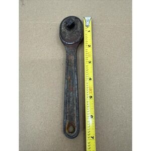 Vintage Plumb PLVMB 3/8" Drive Ratchet Wrench # WF-21 Made in USA 7" Length